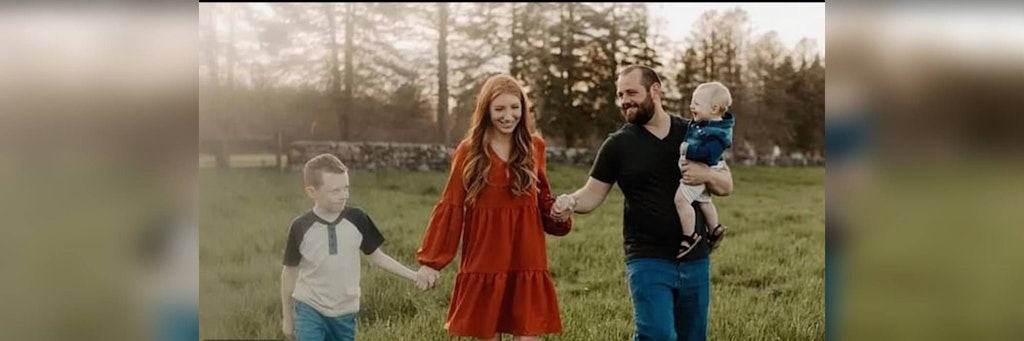 DJ Ferguson mit seiner Ehefrau Heather und den beiden gemeinsamen Kindern.