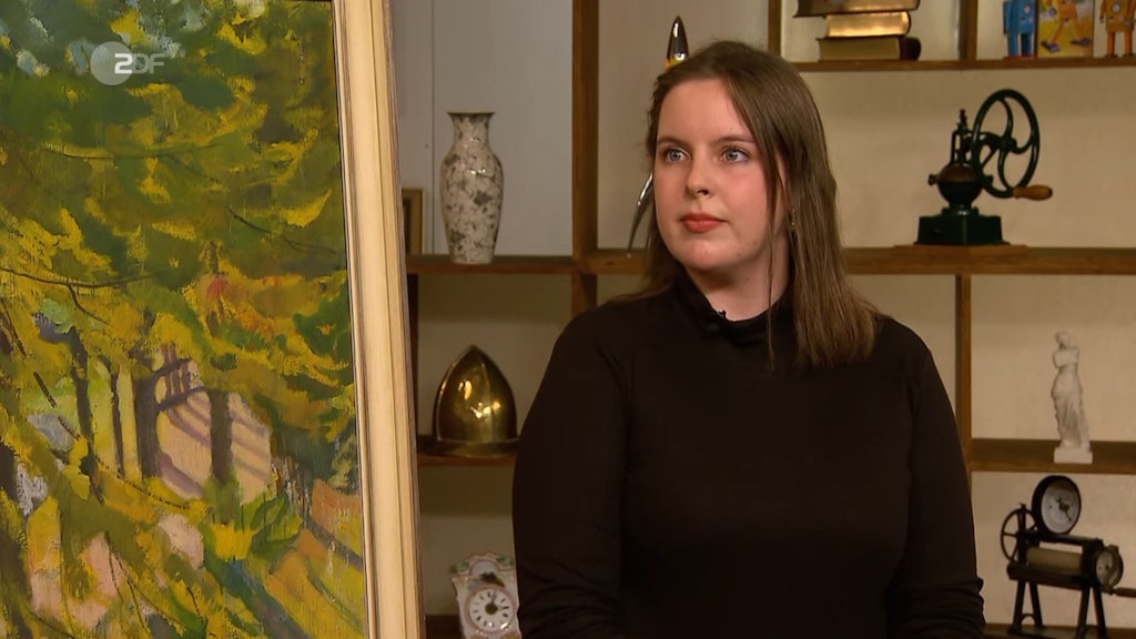 Miriam Kaufmann (28) brachte das Gemälde ins Bares für Rares-Studio, um es zu verkaufen.