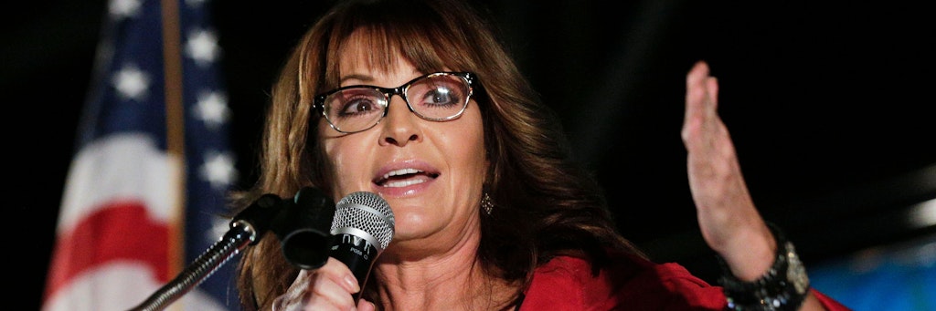 Ex-Präsidentschaftskandidatin Sarah Palin ließ es sich trotz Verstoßes gegen die Corona-Regeln schmecken.