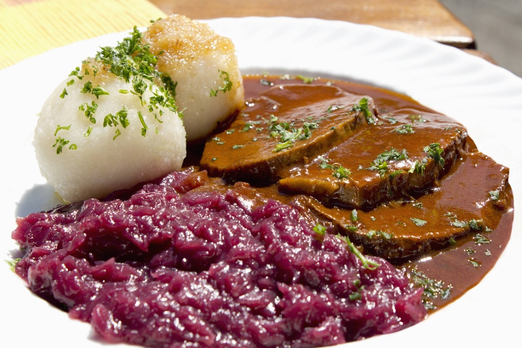 Der Sauerbraten braucht zwar etwas Zeit, gelingt dafür eigentlich immer.