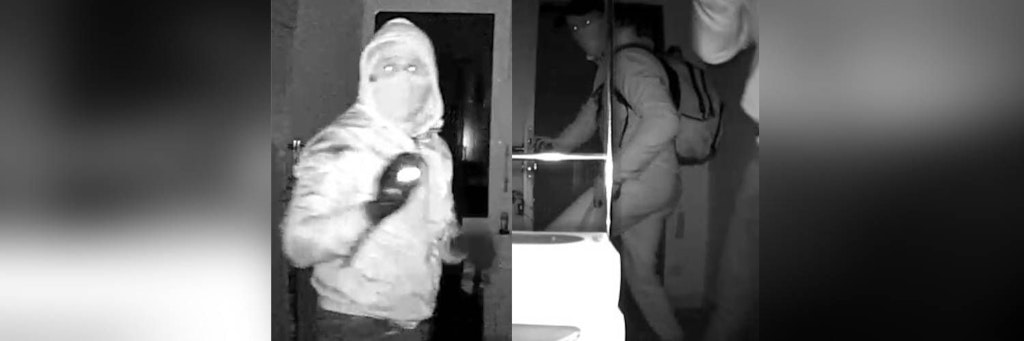 Diese beiden Personen sind in Kleinmachnow in einen Büro-Komplex eingestiegen.