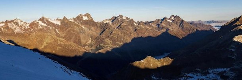 Die Ötztaler Alpen in Tirol.