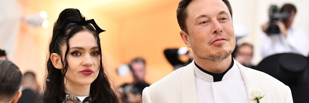 Tesla-Gründer Elon Musk mit seiner damaligen Lebensgefährtin Grimes