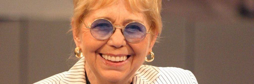 DDR-Fernseh-Star Ellen Tiedtke bei einem Auftritt in der Ostalgie Show des ZDF im Mainzer Fernsehgarten.