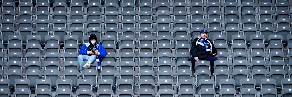 In Berlin durften zuletzt nur noch 2200 Fans ins Olympiastadion.
