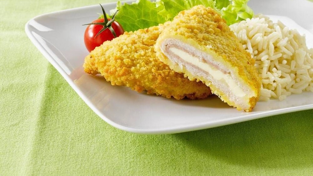 Zu einem leckeren Cordon bleu passen Kroketten, Pommes oder auch Reis perfekt.