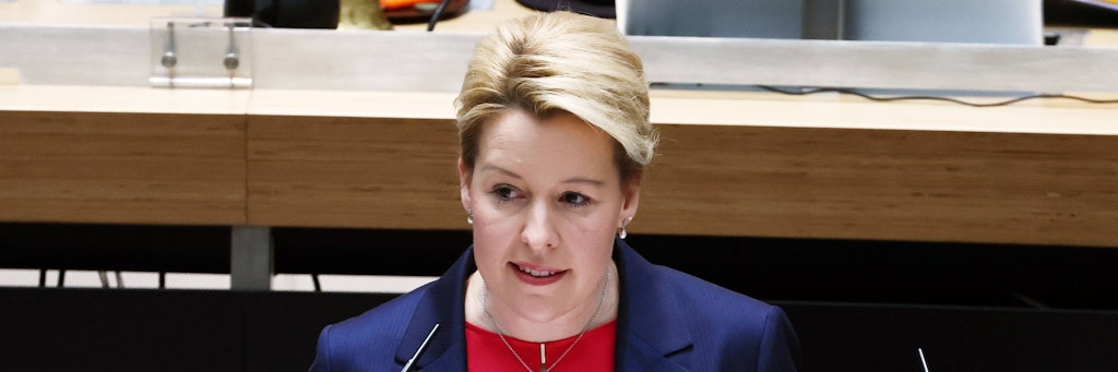 Berlins Regierende Bürgermeisterin Franziska Giffey (SPD). (Archivbild)