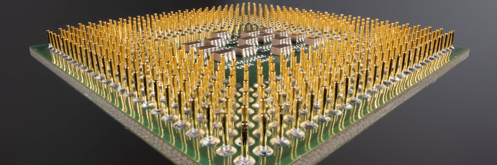 Ein Mikroprozessor - Objekt der Begierde in vielen Wirtschaftszweigen.