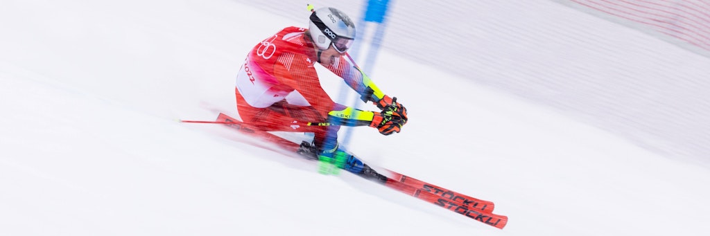 Marco Odermatt holte sich die Goldmedialle im Riesenslalom bei den Olympischen Spielen.