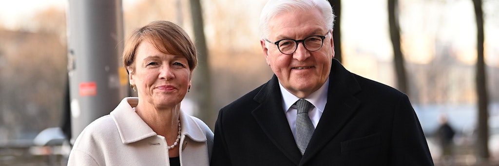 Bundespräsident Frank-Walter Steinmeier und seine Frau Elke Büdenbender