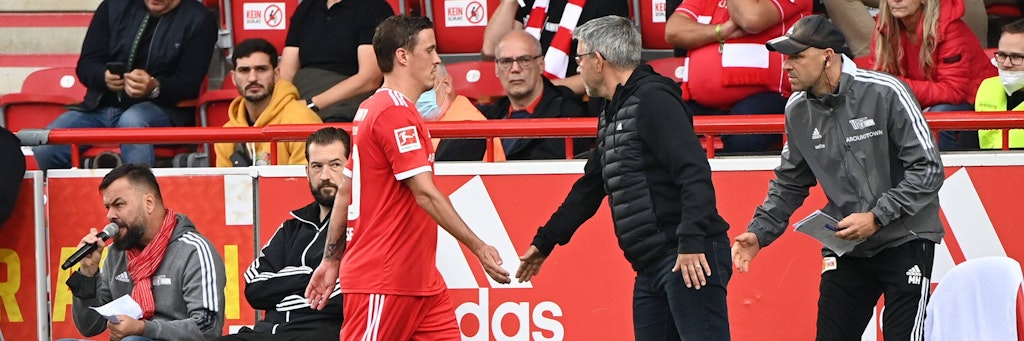 Hatten sich am Ende nicht mehr viel zu sagen: Ex-Unioner Max Kruse und Trainer Urs Fischer.