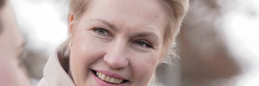 Manuela Schwesig am Sonntag vor der Wahl des Bundespräsidenten in Berlin.