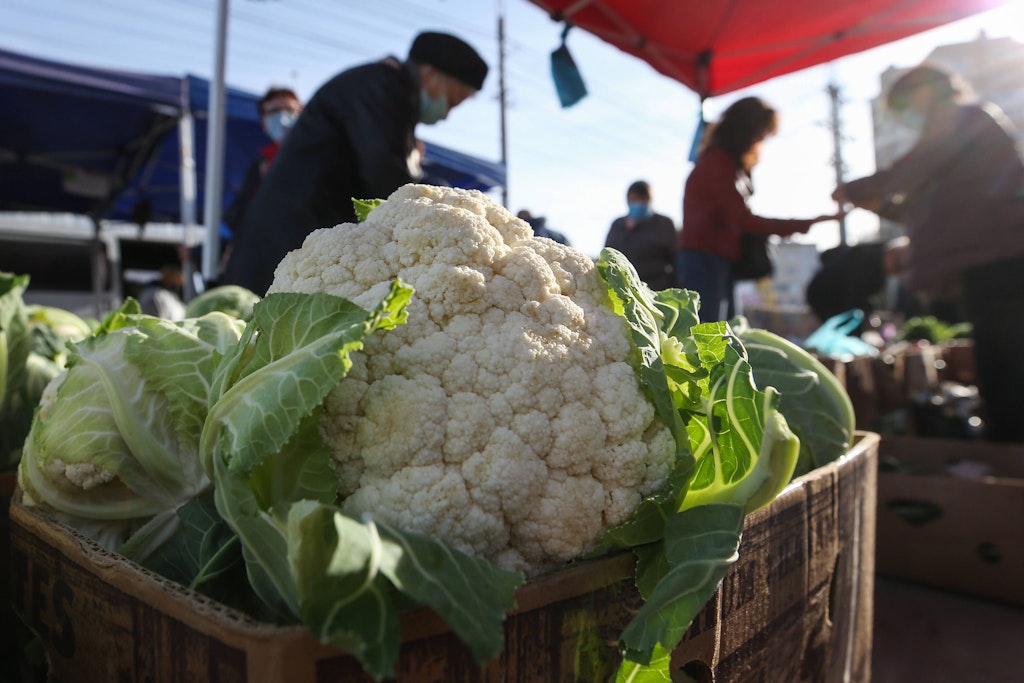 Blumenkohl vom Markt - so gesund und so lecker.