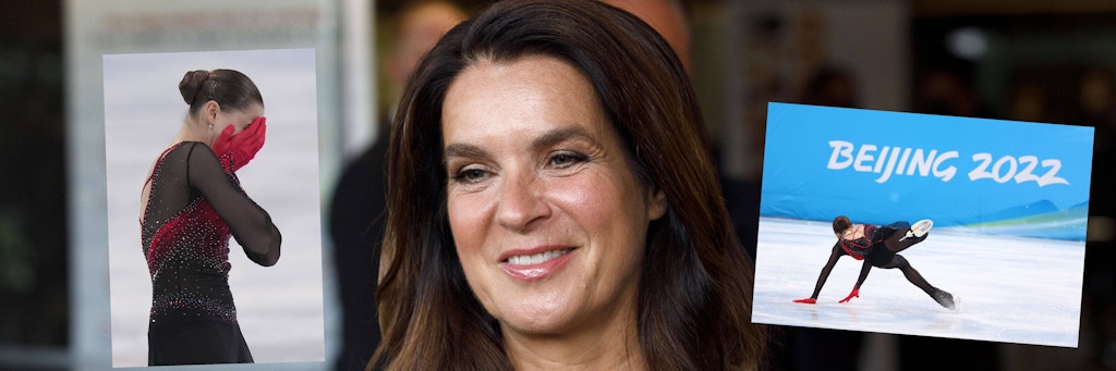 Katarina Witt wurde im TV-Interview nach dem Drama um Russlands Eisprinzessin Kamila Walijewa emotional.