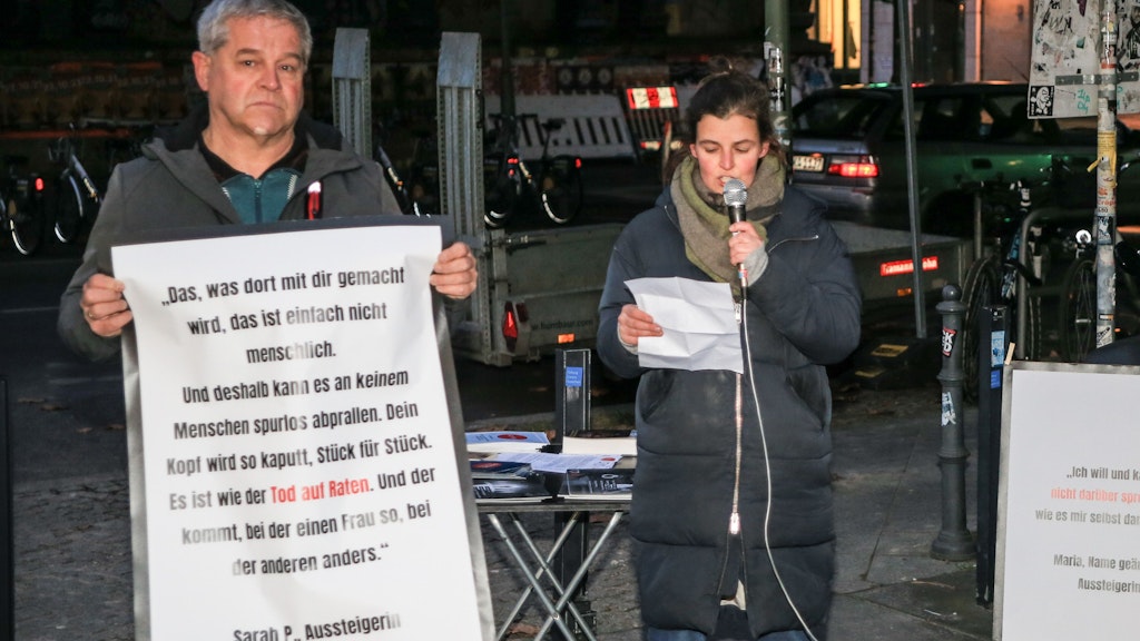 Annika Kleist und Gerhard Schönborn von den Vereinen „Sisters“ und „Neustart“, die Frauen bei ihrem Ausstieg aus der Prostitution unterstützen.
