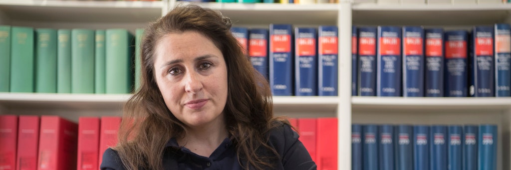 Seda Basay-Yildiz, Rechtsanwältin, in ihrem Büro.
