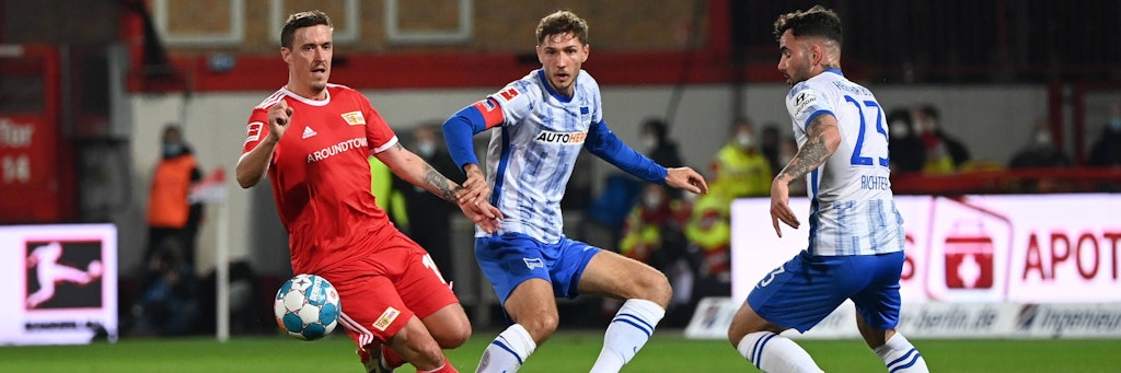 Ex-Unioner Max Kruse sorgt sich nicht um die Eisernen. Für Hertha BSC sieht er dagegen schwarz.