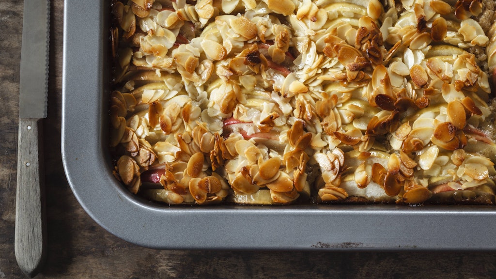 Der köstliche Blitz-Apfelkuchen.