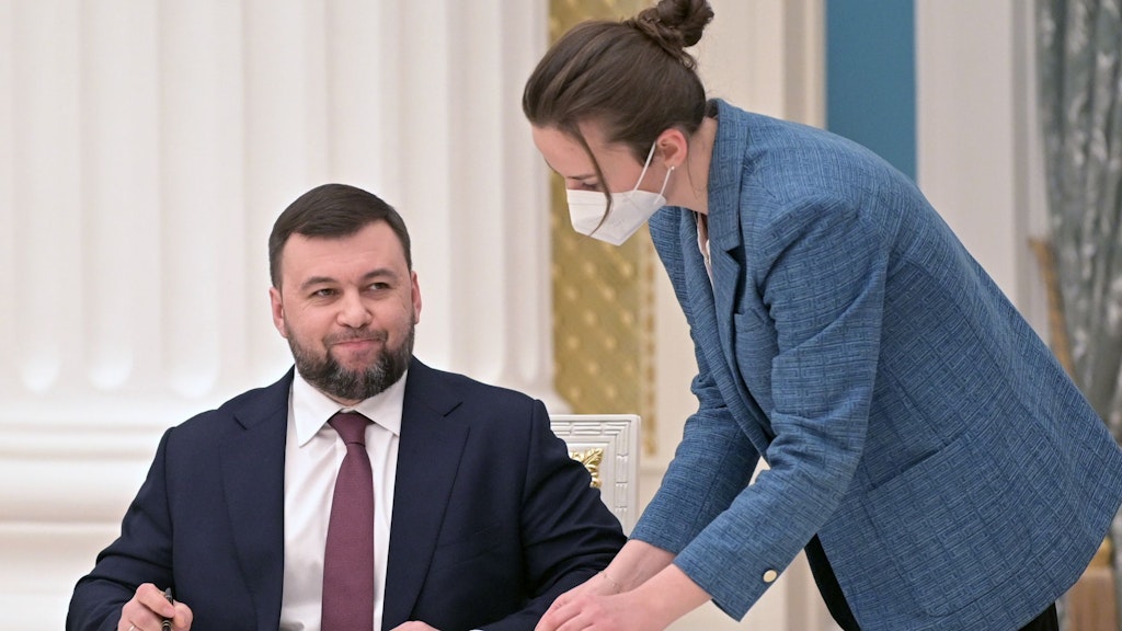 Denis Puschilin ist der Separatistenführer der „Volksrepublik“ Donezk.