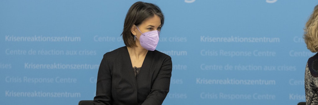 Annalena Baerbock (Grüne) berief den Krisenstab des Auswärtigen Amts ein.