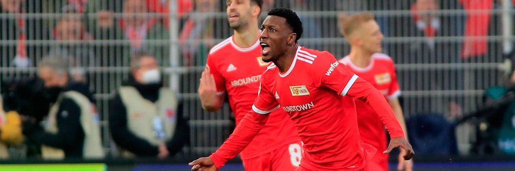 Unions Sheraldo Becker traf per Traumtor zum 2:0 beim Sieg gegen den 1. FSV Mainz 05.