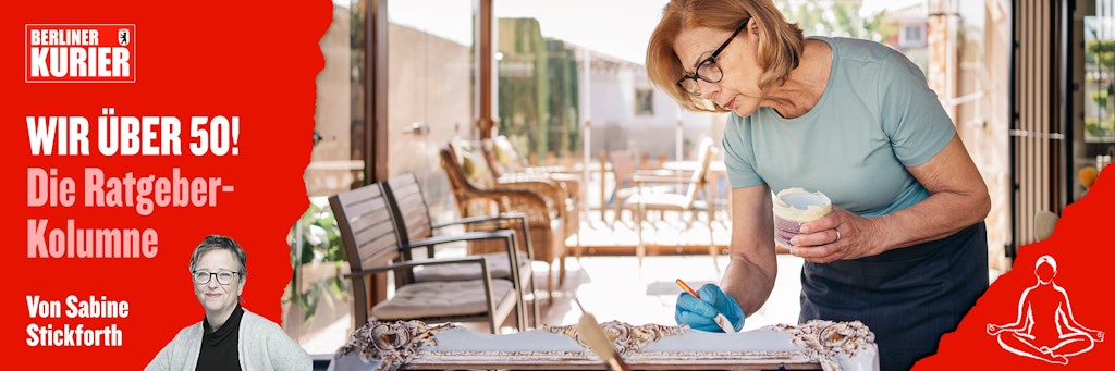 Zuhause ein Möbelstück mit Farbe verschönern macht freudige Gedanken