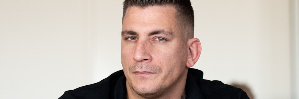 Rapper Gzuz im Gericht.