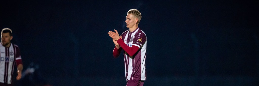 Joey Breitfeld vom BFC Dynamo machte Freitag das Tor des Tages gegen Hertha BSC II.