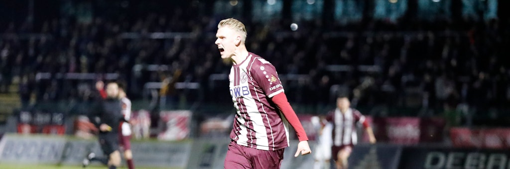 Joey Breitfeld außer Rand und Brandt. Der dritte Saisontreffer des 25-Jährigen sorgte für drei Punkte für den BFC Dynamo beim 1.= gegen Herthas U23.