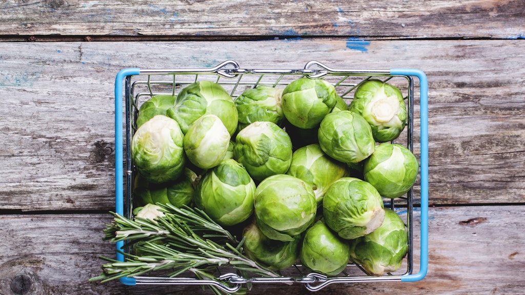 Rosenkohl ist ein beliebtes Gemüse.