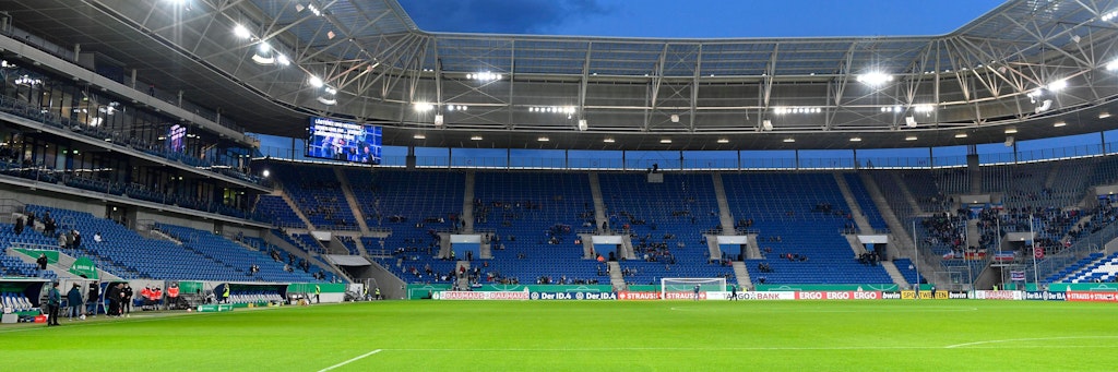 In der PreZero-Arena trägt die TSG Hoffenheim ihre Spiele aus.
