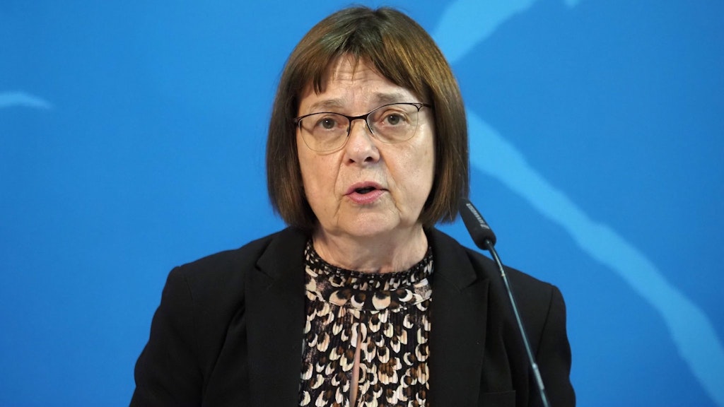 Gesundheitsminister Ursula Nonnemacher (Grüne).