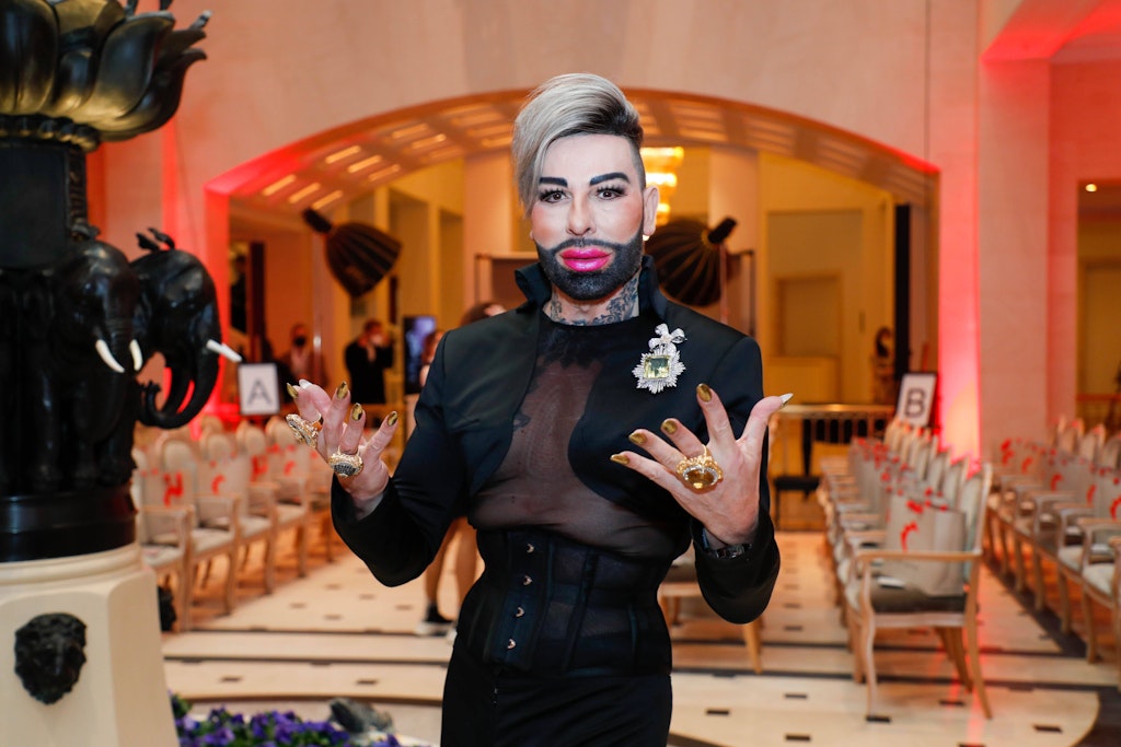 Harald Glööckler bei einer Fashion Show im Hotel Adlon. Auch nach dem Dschungelcamp hat der Modezar weiter abgenommen.