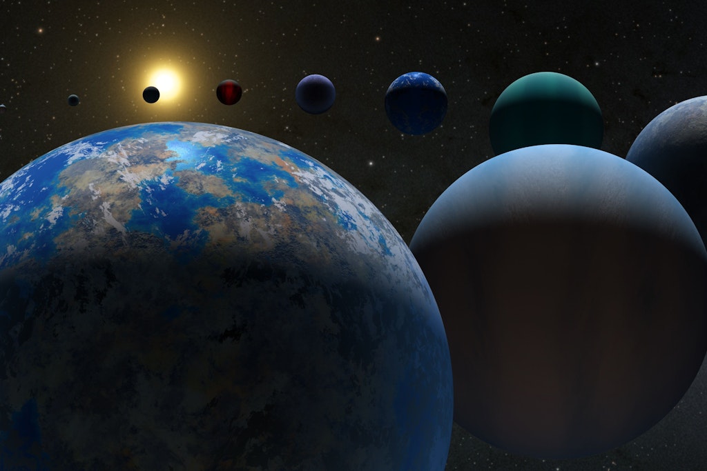 Die Illustration zeigt verschiedene Arten von Exoplaneten. Rund 30 Jahre nach dem ersten Nachweis eines Exoplaneten hat die US-Raumfahrtagentur Nasa mittlerweile mehr als 5000 Exemplare registriert.