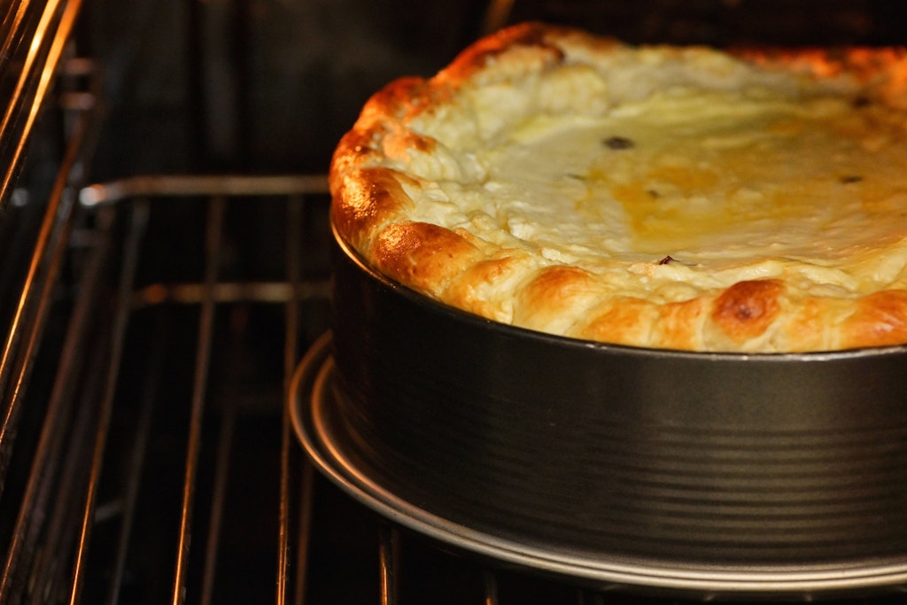 Köstlicher Käsekuchen.
