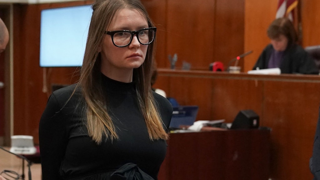 Anna Sorokin im Gerichtssaal.