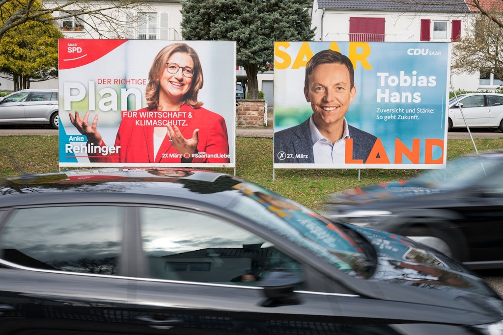 Anke Rehlinger (SPD) oder Tobias Hans (CDU)? Die Wählerinnen und Wähler im Saarland haben die Wahl.