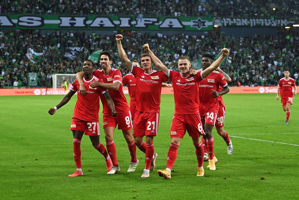 Die Profis des 1. FC Union, hier beim Gastspiel bei Maccabi Haifa, hatten Spaß in der Europa Conference League und wollen erneut ins internationale Geschäft.