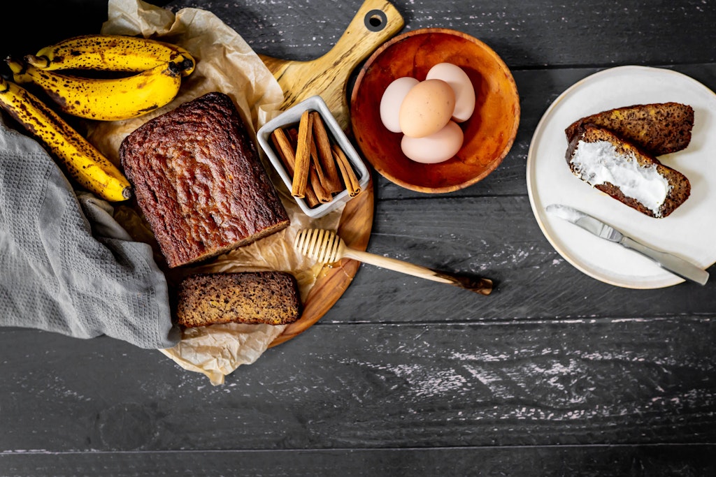 Ein leckeres Bananenbrot ist die perfekte Resteverwertung für überreife Bananen.
