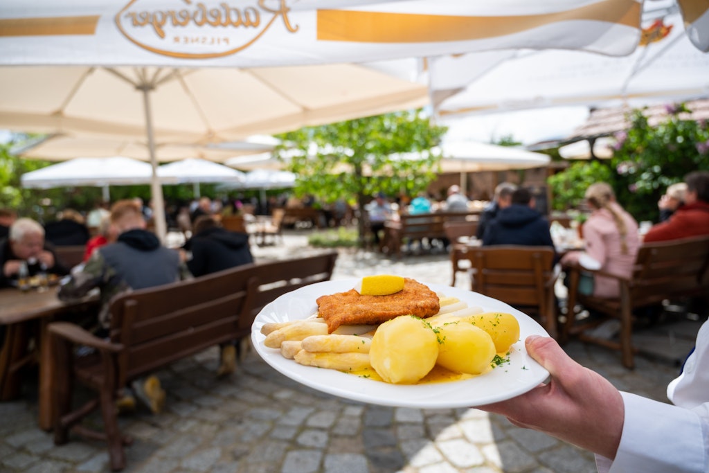 Spargel, klassisch serviert mit Kartoffeln und Schnitzel: Da läuft vielen das Wasser im Munde zusammen.