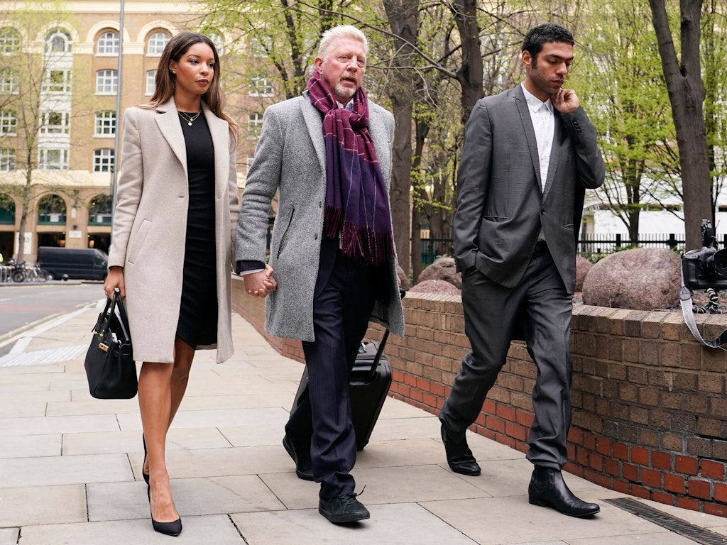 Boris Becker kam mit Lebensgefährtin Lilian De Carvalho Monteiro und seinem Sohn Noah Becker zur Urteilsverkündung.