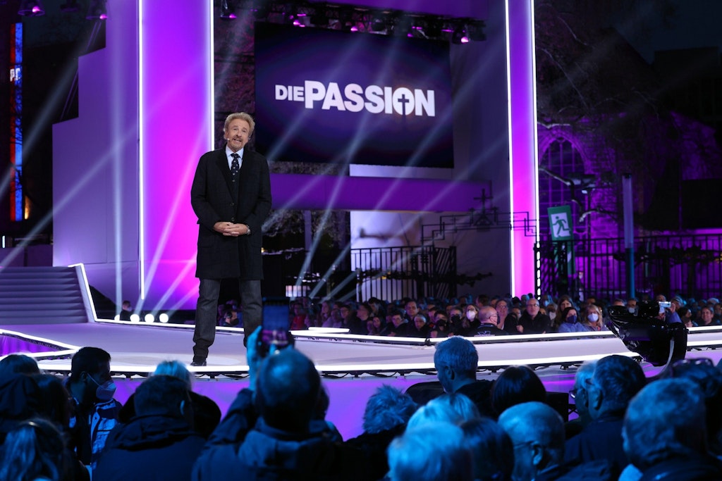 Thomas Gottschalk machte bei der RTL-Passion den Erzähler.
