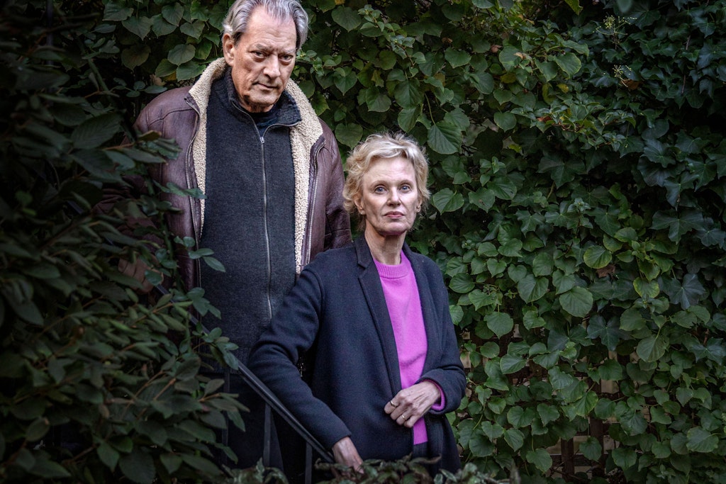 Bestseller-Autor Paul Auster mit seiner Frau Siri Hustvedt in New York