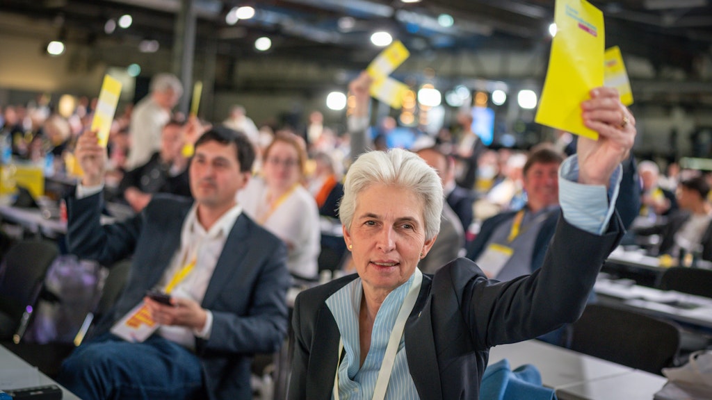 Marie-Agnes Strack-Zimmermann beim FDP-Bundesparteitag in Berlin