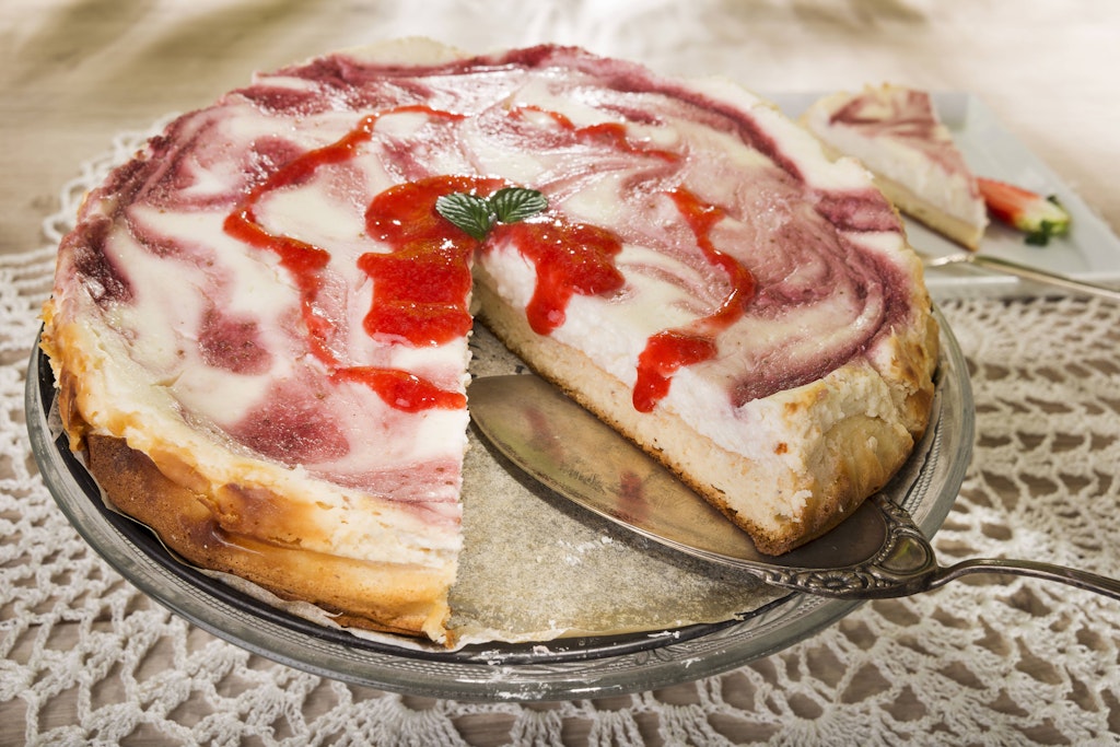 Köstlich und kalorienarm – mit dem diesem Käsekuchen geht das.
