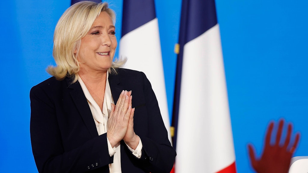 Marine Le Pen verbesserte ihr Ergebnis von 2017 deutlich.