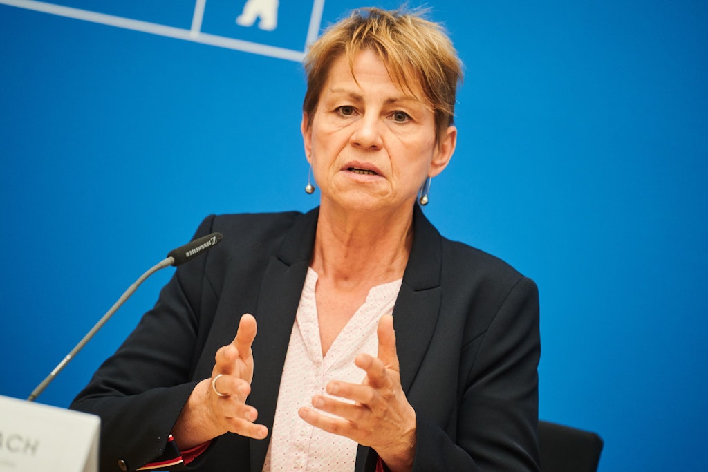 Elke Breitenbach ( Die Linke) war Berliner Senatorin für Integration, Arbeit und Soziales. Breitenbach hatte nach der Abgeordnetenhauswahl im vergangenen Jahr als Senatorin aufgehört.
