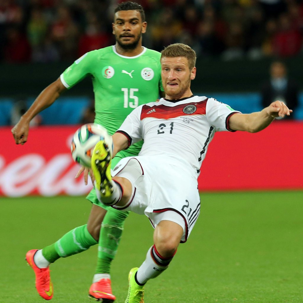 Mustafi im WM-Achtelfinale gegen Algerien, welches Deutschland mit 2:1 gewann.