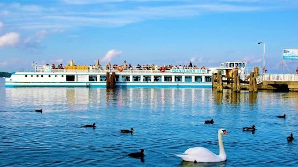 Anlegestelle "Rübezahl" am Müggelsee. Hier gibt es auch ein Restaurant.
