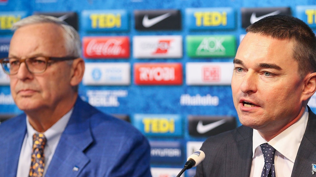 Zwischen Werner Gegenbauer und Hertha-Investor Lars Windhorst (r.) flogen zuletzt die Fetzen.
